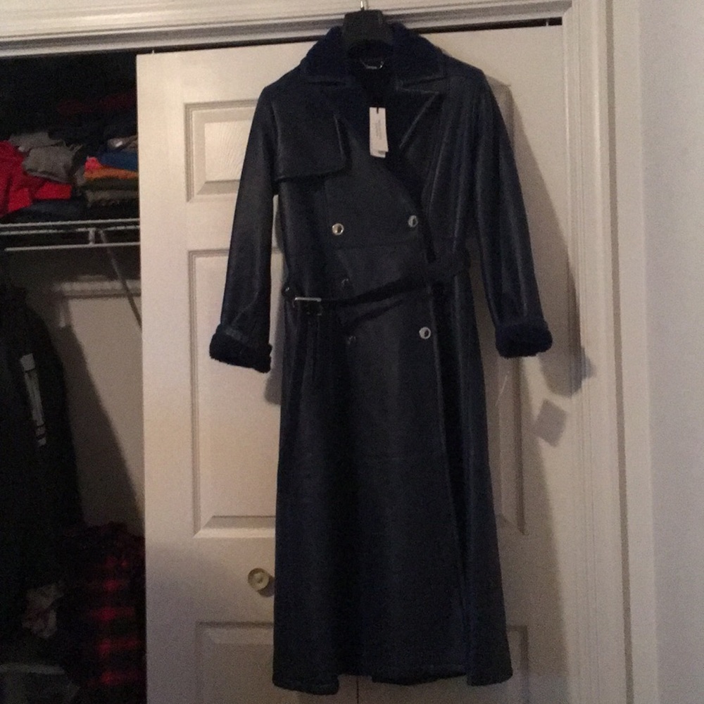 Versace Fur Duster Coat